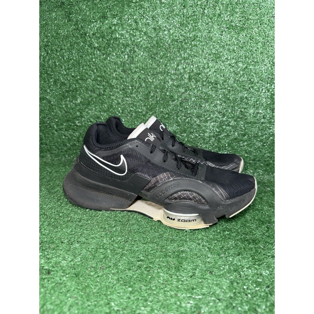 Nike Air Zoom SuperRep Women Size 10 Black White Running Shoes Training Sneakers